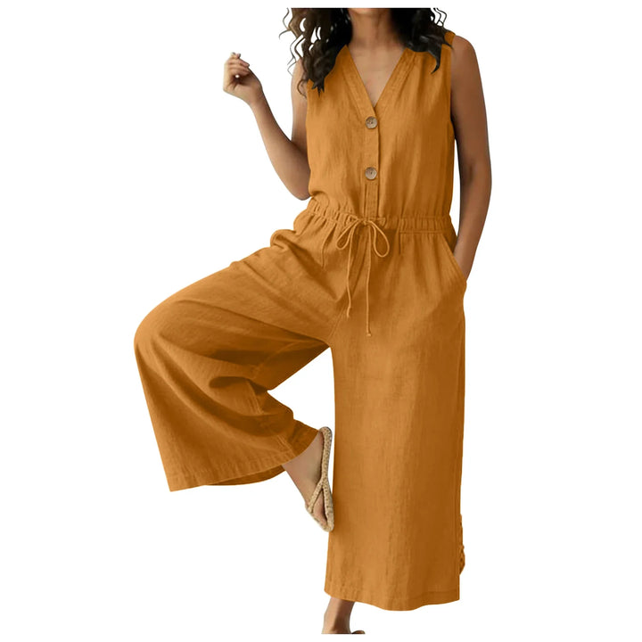 Zosia Chic Front Tie Jumpsuit