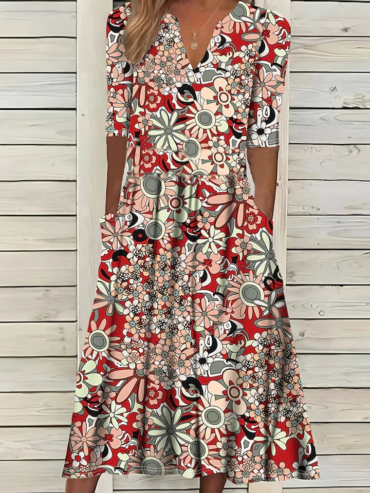 Karina Vintage Floral Maxi Dress