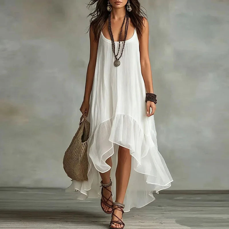 Beth Flowy Ruffle Maxi Dress