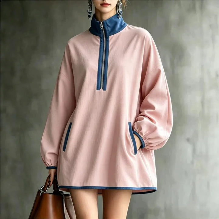 Elara Half Zip Mini Dress
