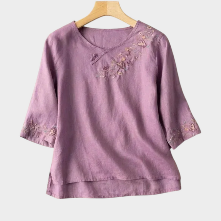 Emilia Floral Embroidered Blouse