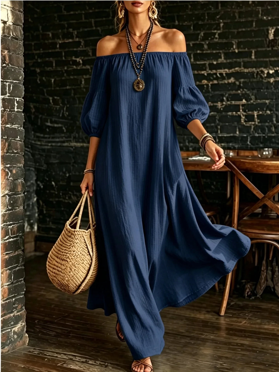 Sarai Off Shoulder Maxi Dress