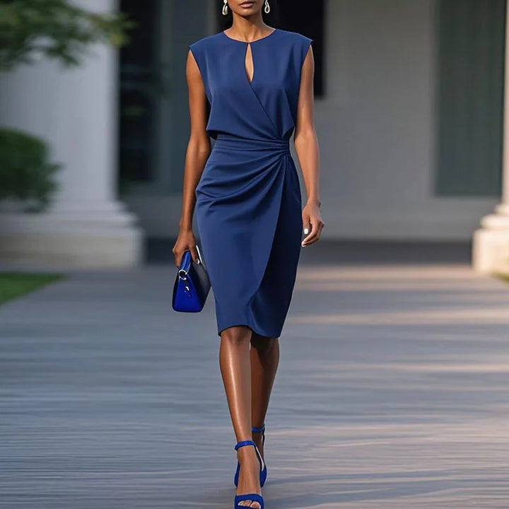 Marsha Ruched  Sophisticated Dress
