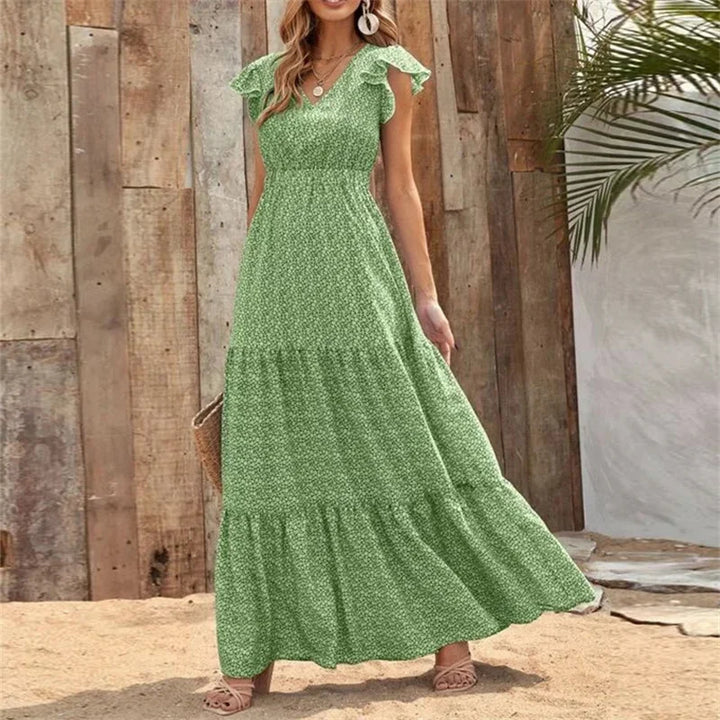 Tiffany Tiered Ruffle Maxi Dress