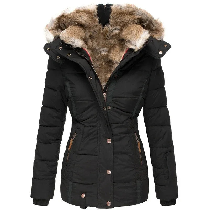 Annabel Detachable Faux Fur Puffer