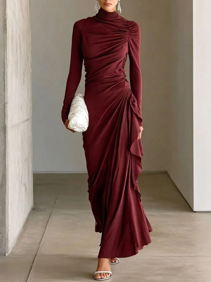 Solena Ruffle Wrap Maxi Dress