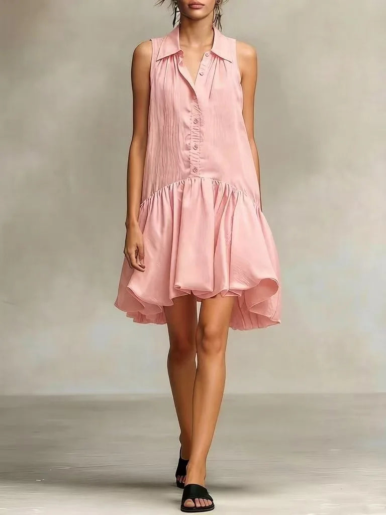 Jayden Breathable Shirt Mini Dress