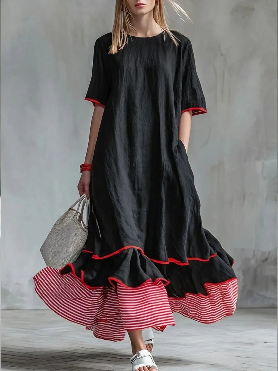 Lillian Elegant Ruffle Maxi Dress