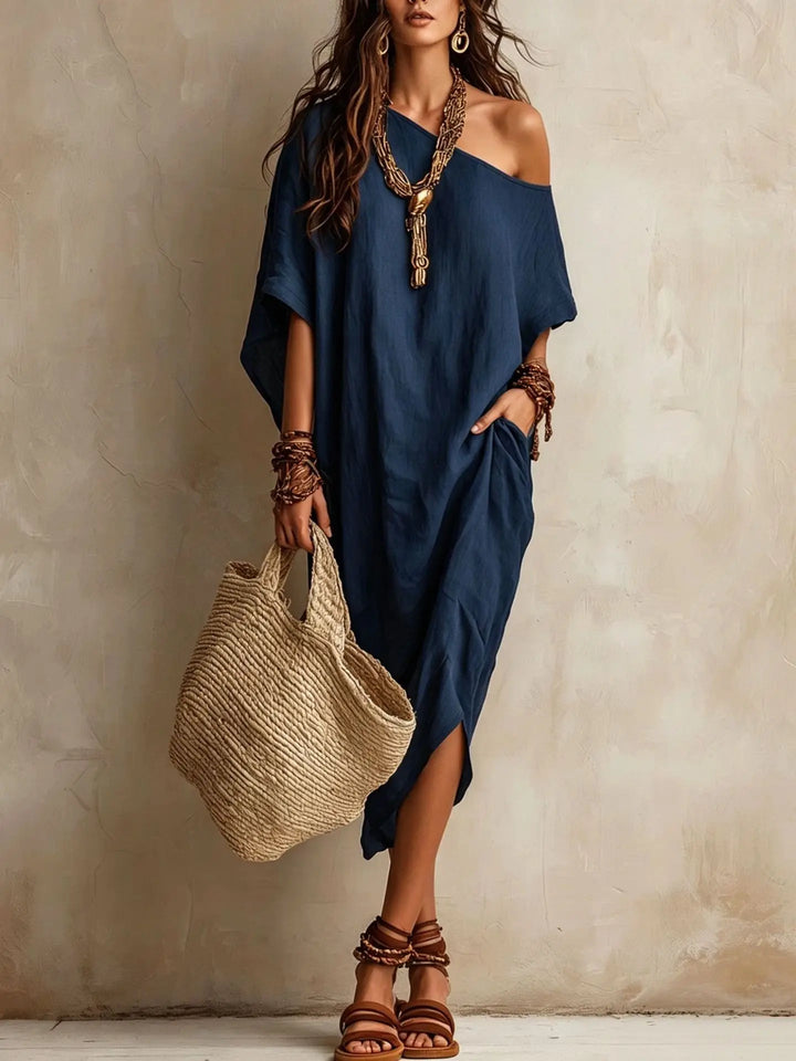 Naomi Batwing Sleeve Midi Dress