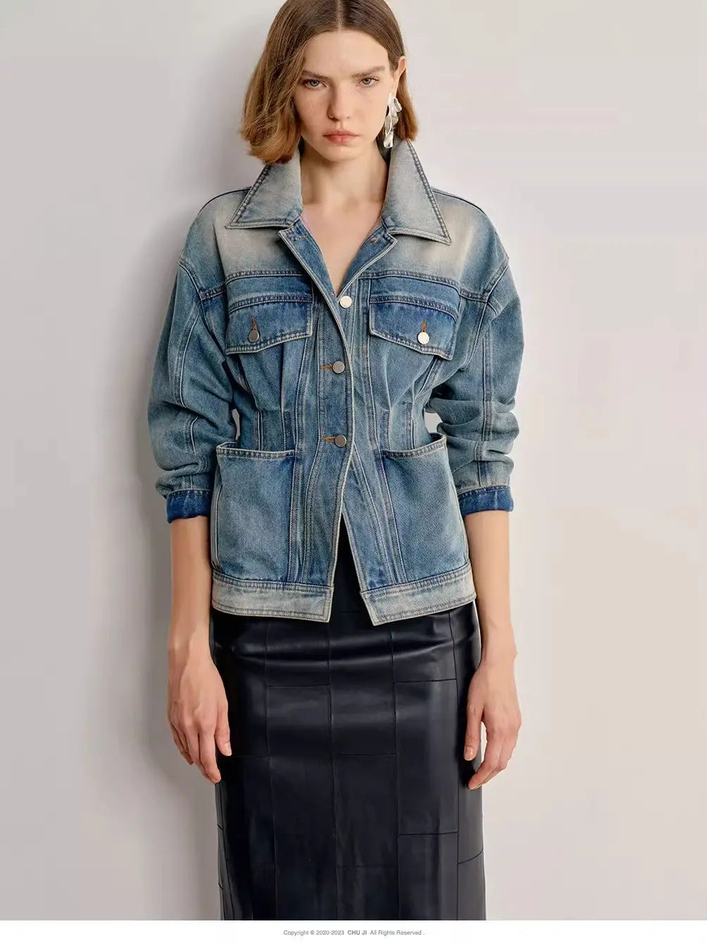 Fiona Washed Denim Jacket
