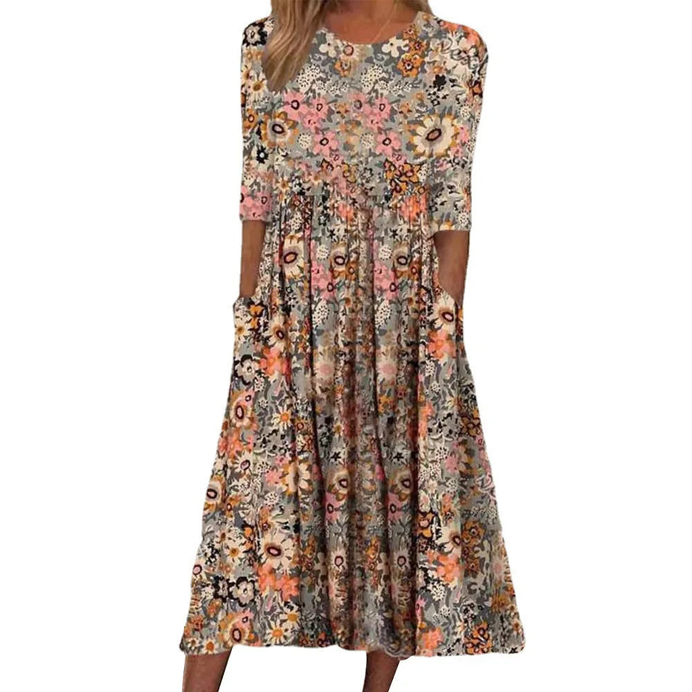 Felicity Vintage Bloom Midi Dress
