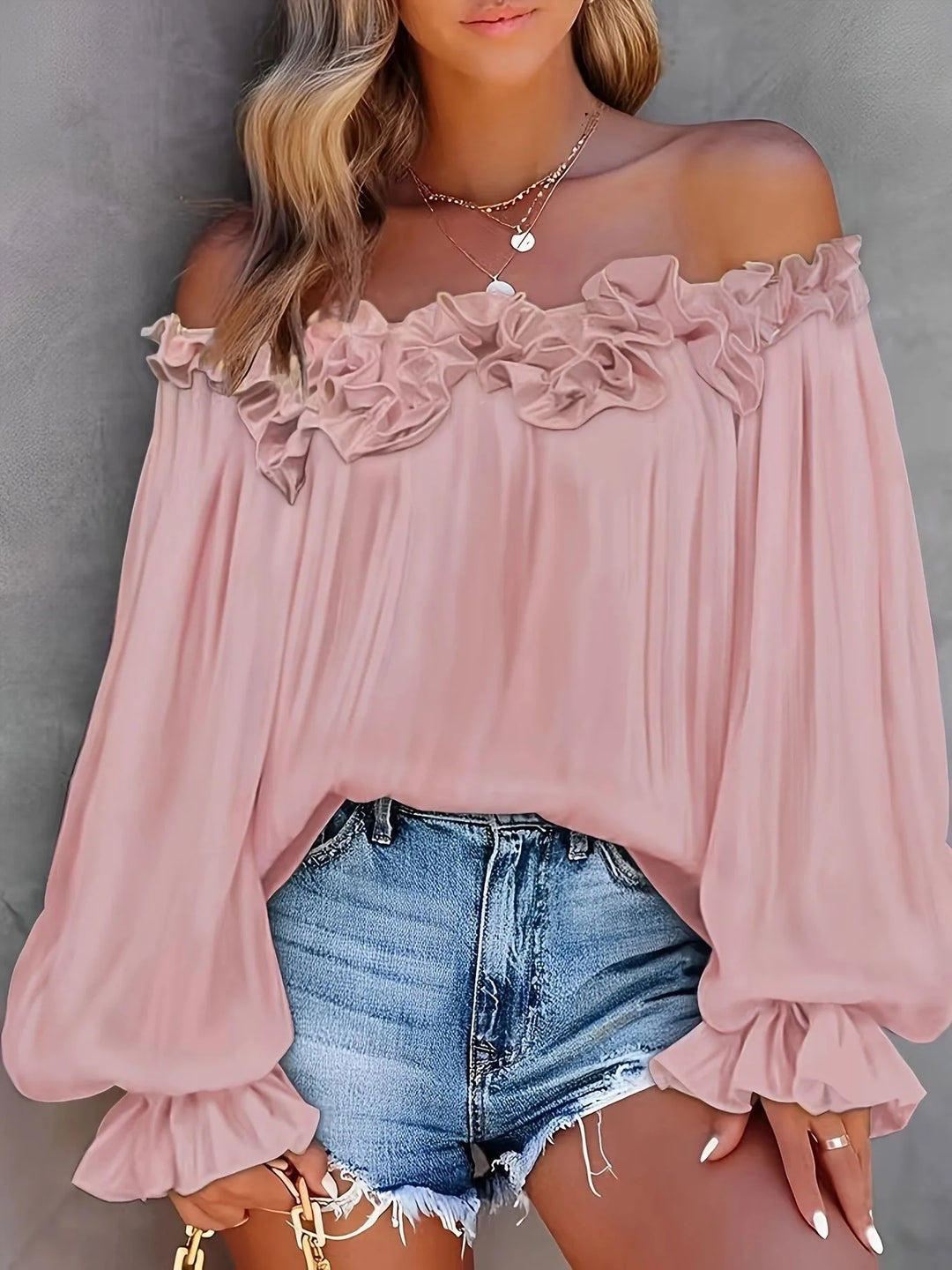 Anni Off Shoulder Ruffle Blouse