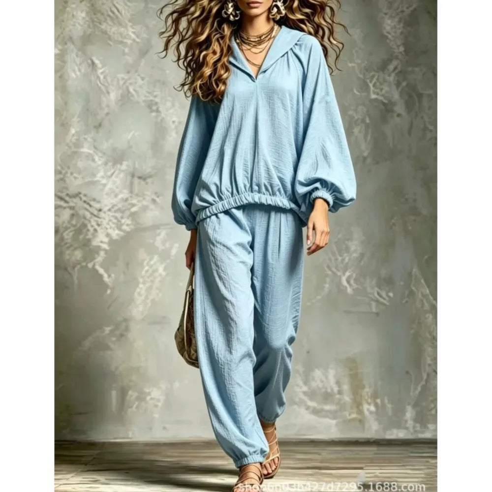 Niamh Lantern Sleeve Lounge Set