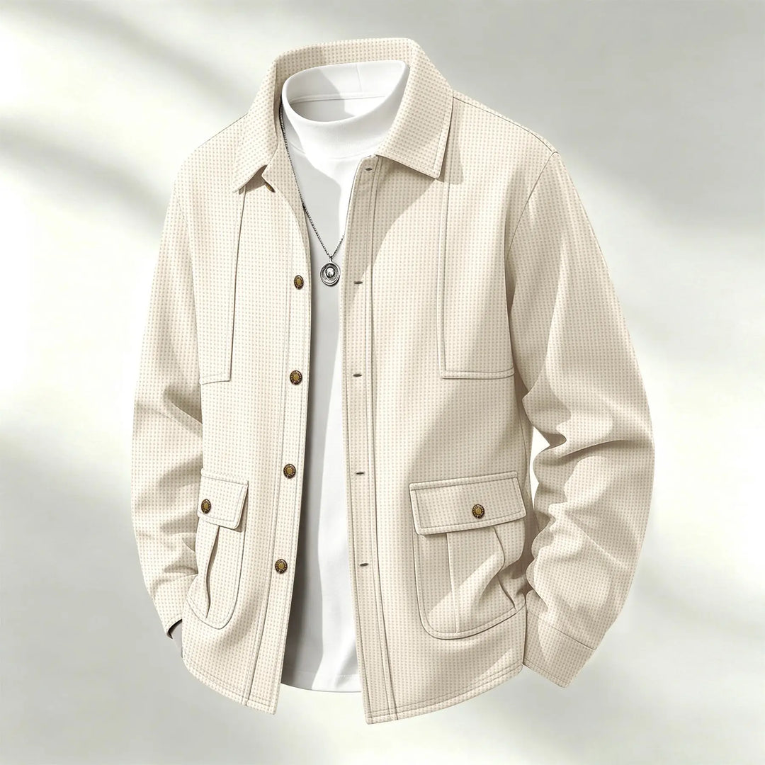 Emerson Waffle Knit Shirt Jacket