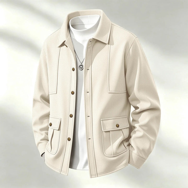Emerson Waffle Knit Shirt Jacket