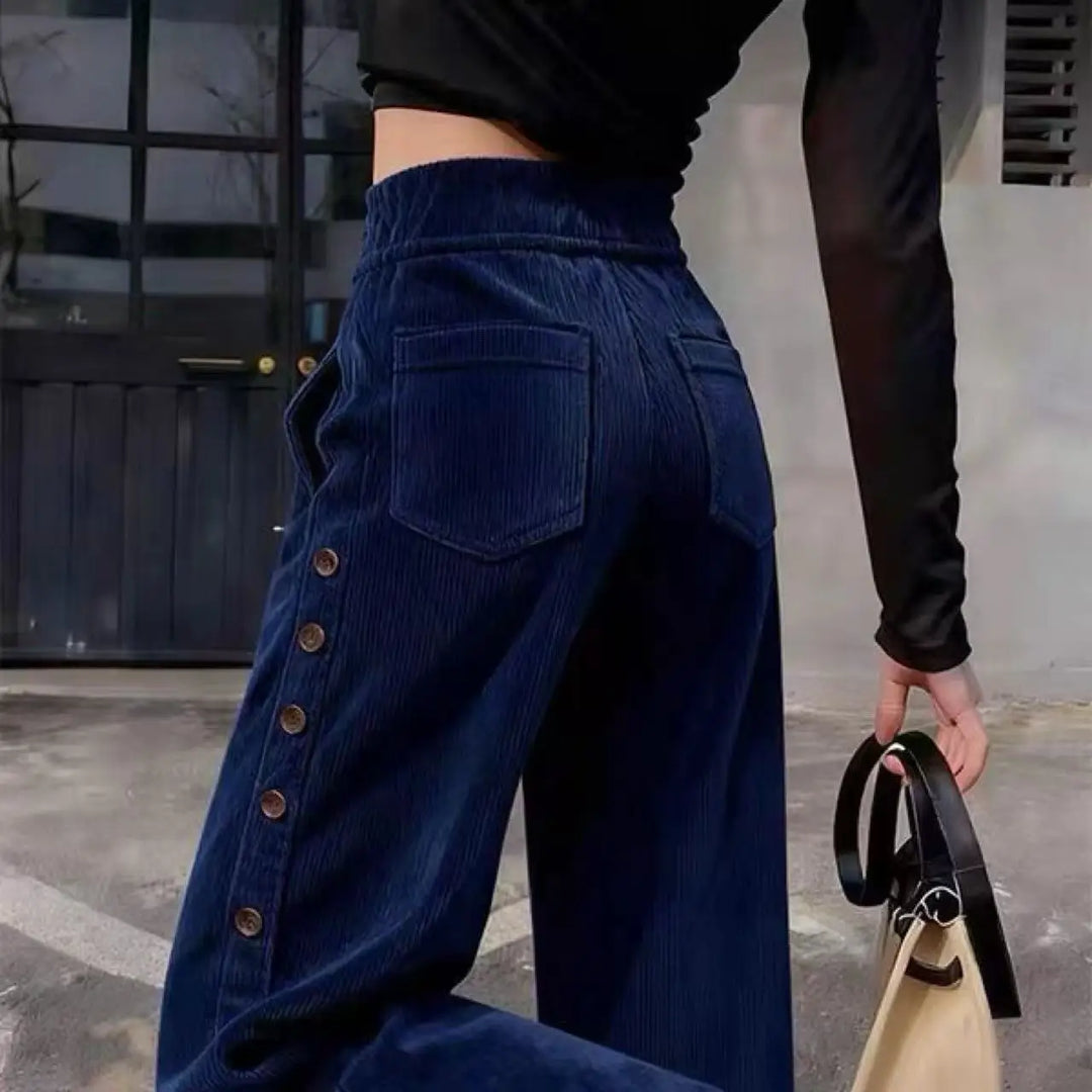 Briar Button Side Corduroy Pants