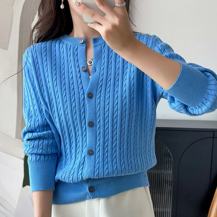 Elian Cable Knit Cardigan