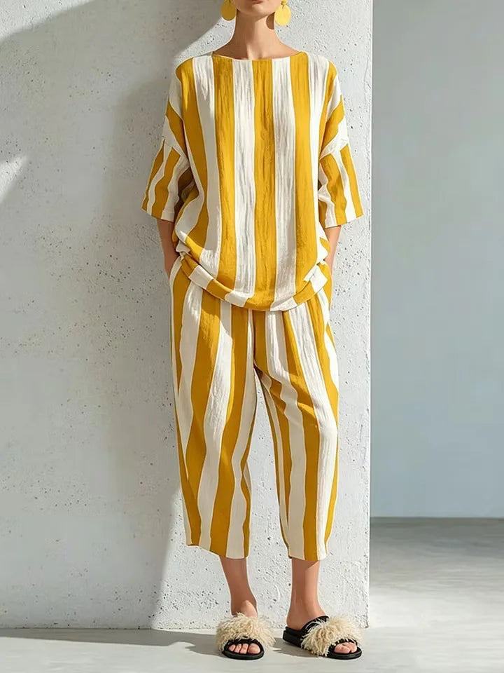 Amelia Casual Striped Co-Ord Set