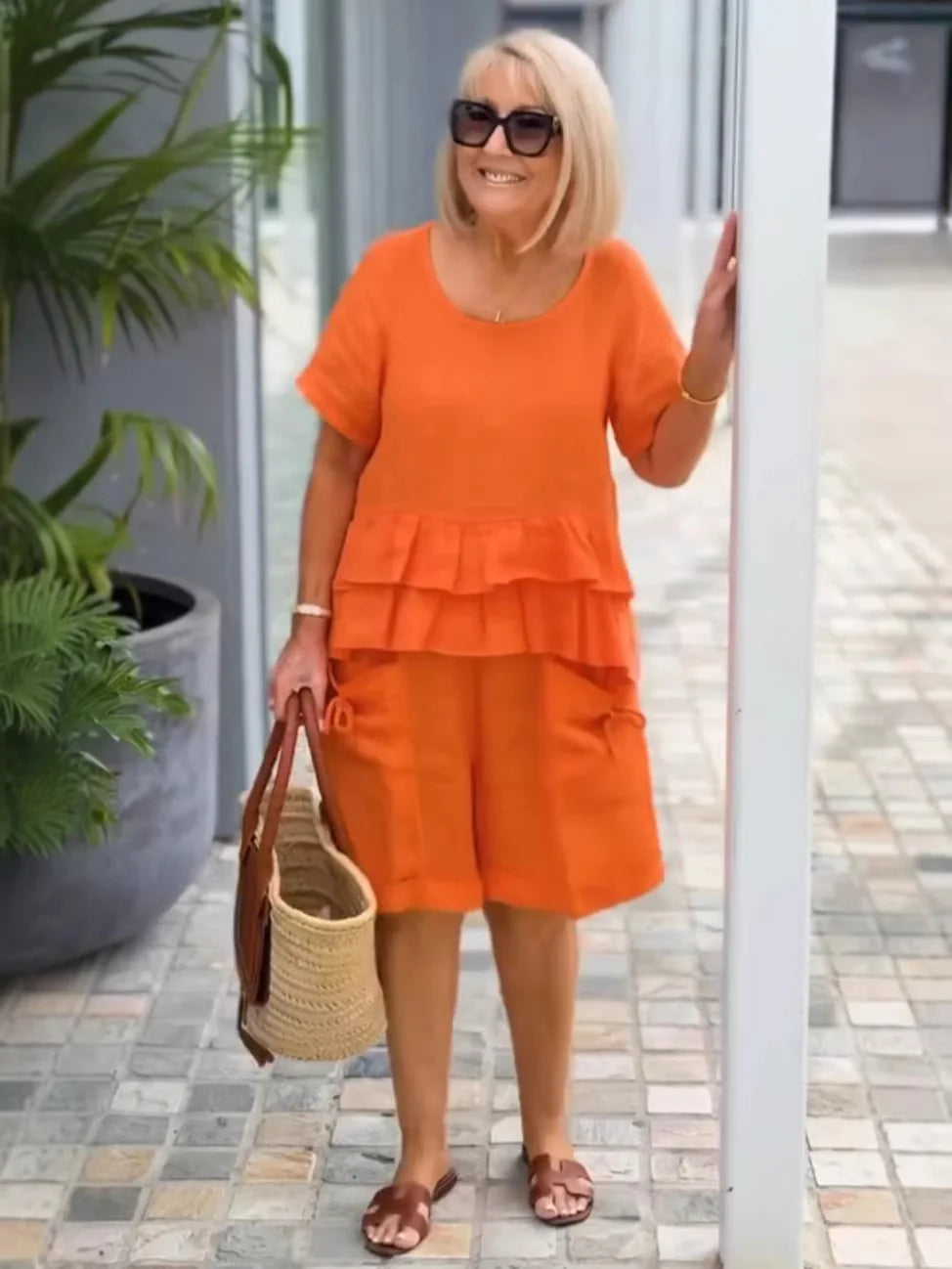 Theresa Relaxed Summer Shorts Set