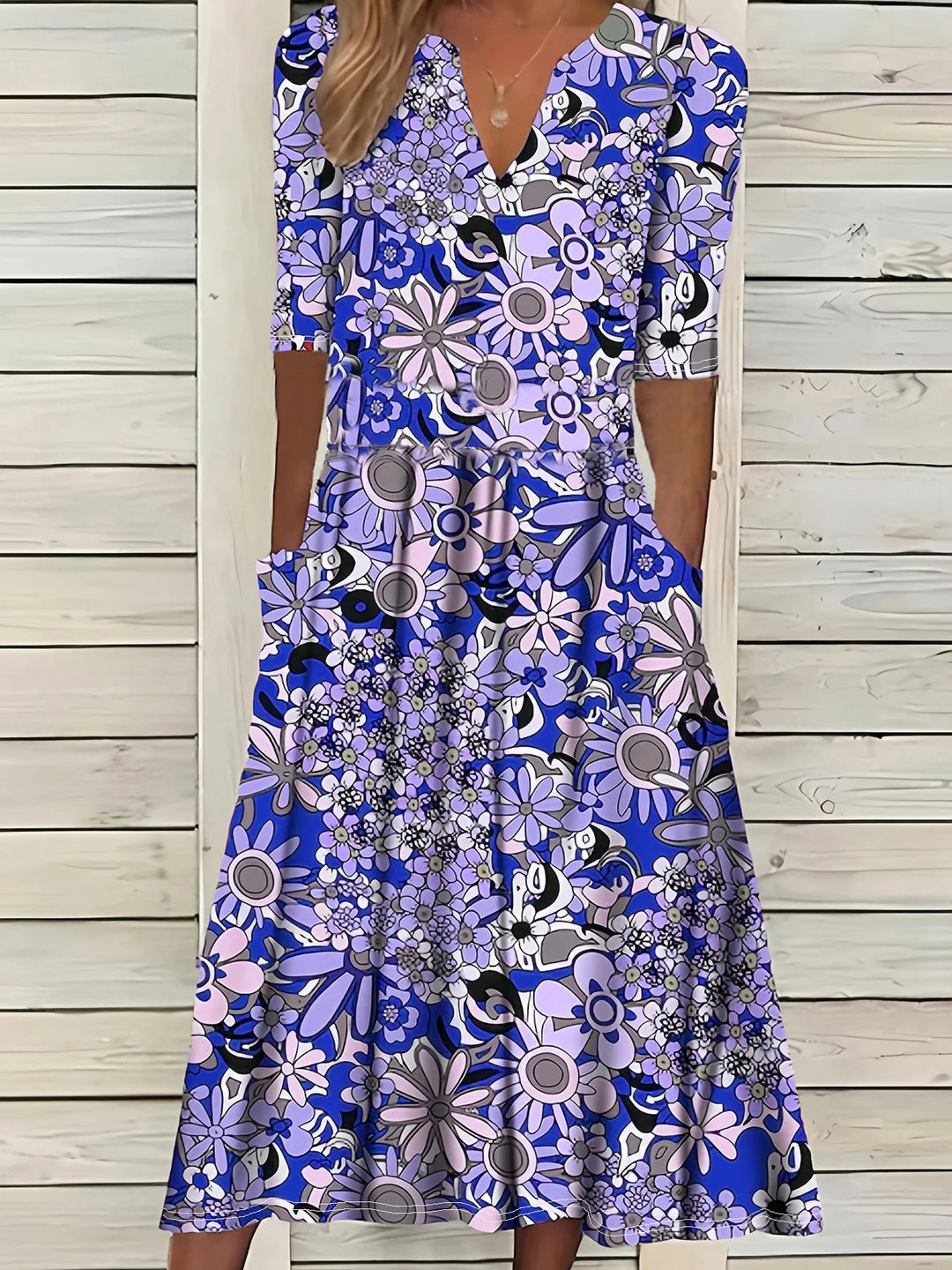 Karina Vintage Floral Maxi Dress
