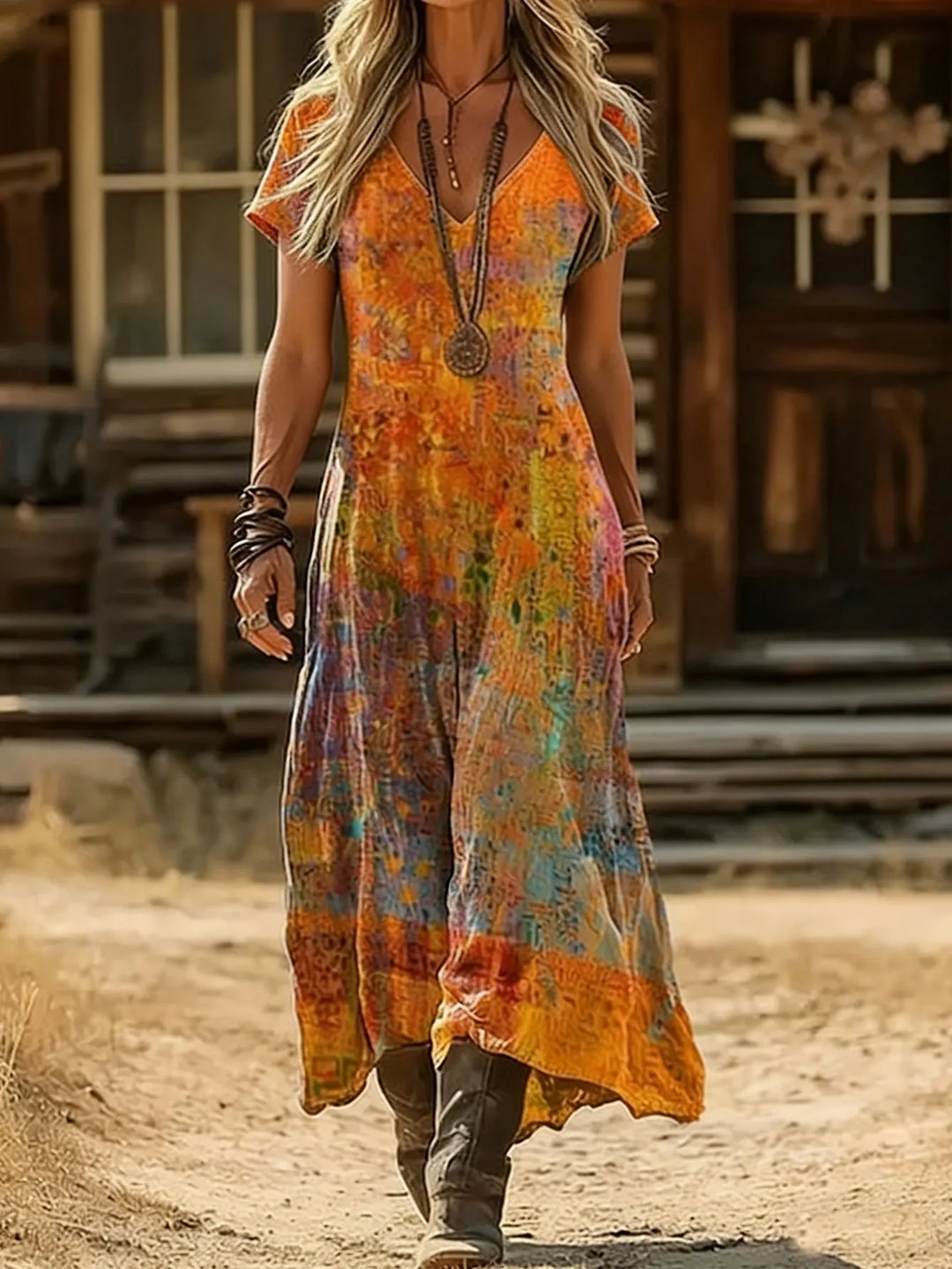 Erica Tie Dye Maxi Dress