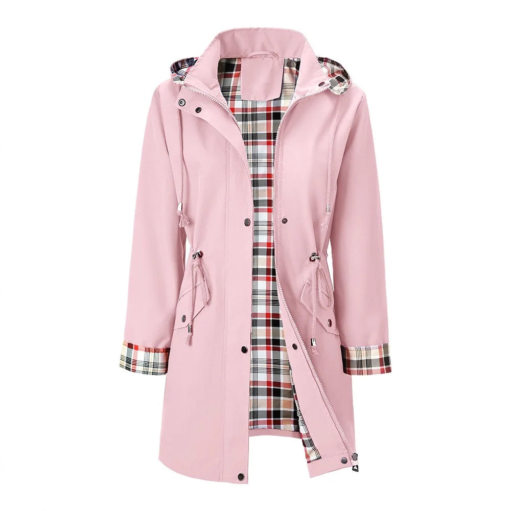 Emberlyn Drawstring Waist Rain Jacket