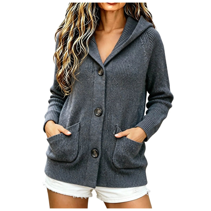 Fenrose Chunky Button Front Cardigan