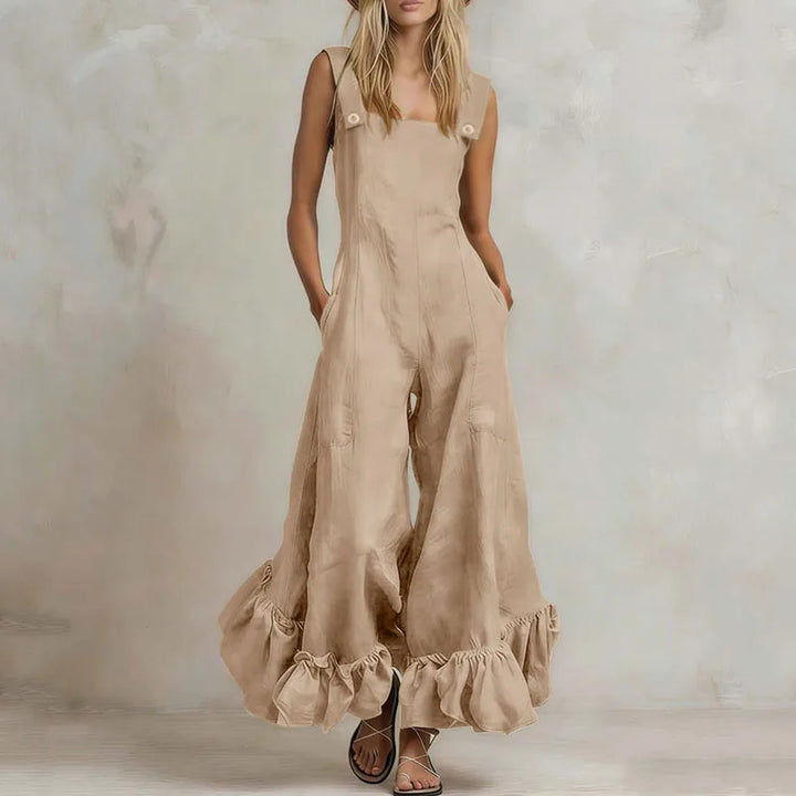Vespera Ruffle Hem Jumpsuit