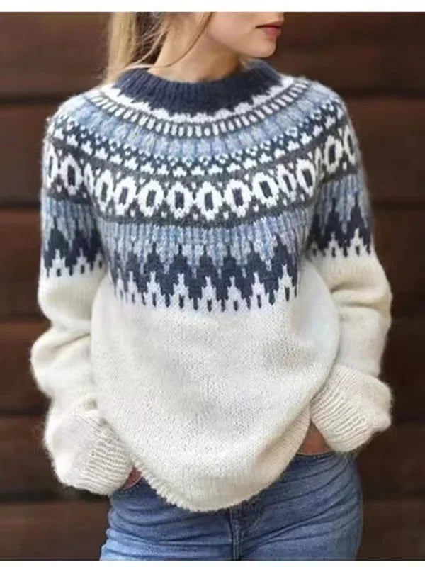 Nadia Fair Isle Crew Neck Sweater