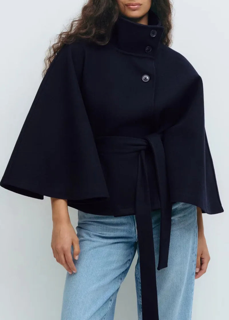 Anouk Belted Cape Jacket