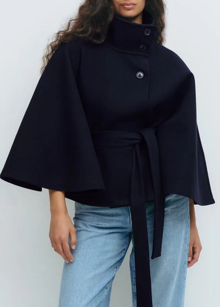 Anouk Belted Cape Jacket