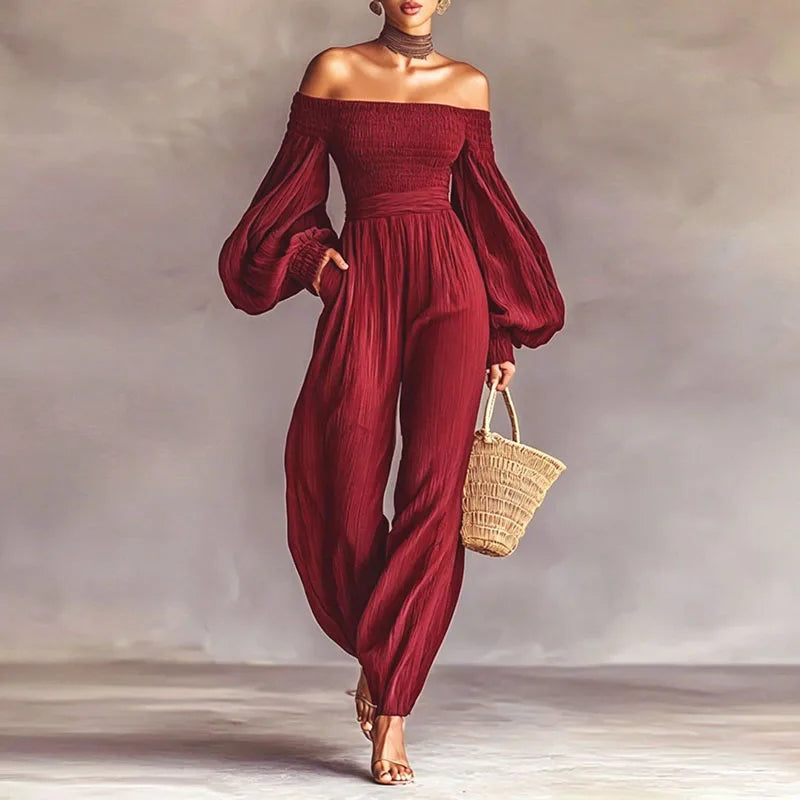 Ava Easy Flow Off Shoulder Jumpsuit