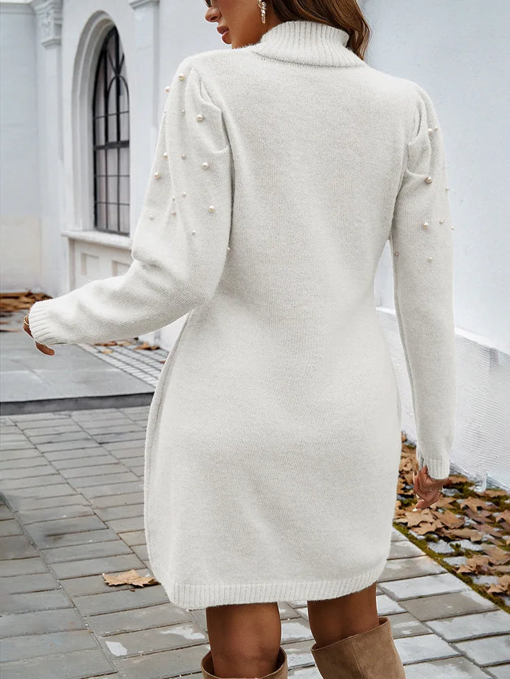 Larkin Pearl Beaded Sweater Dress
