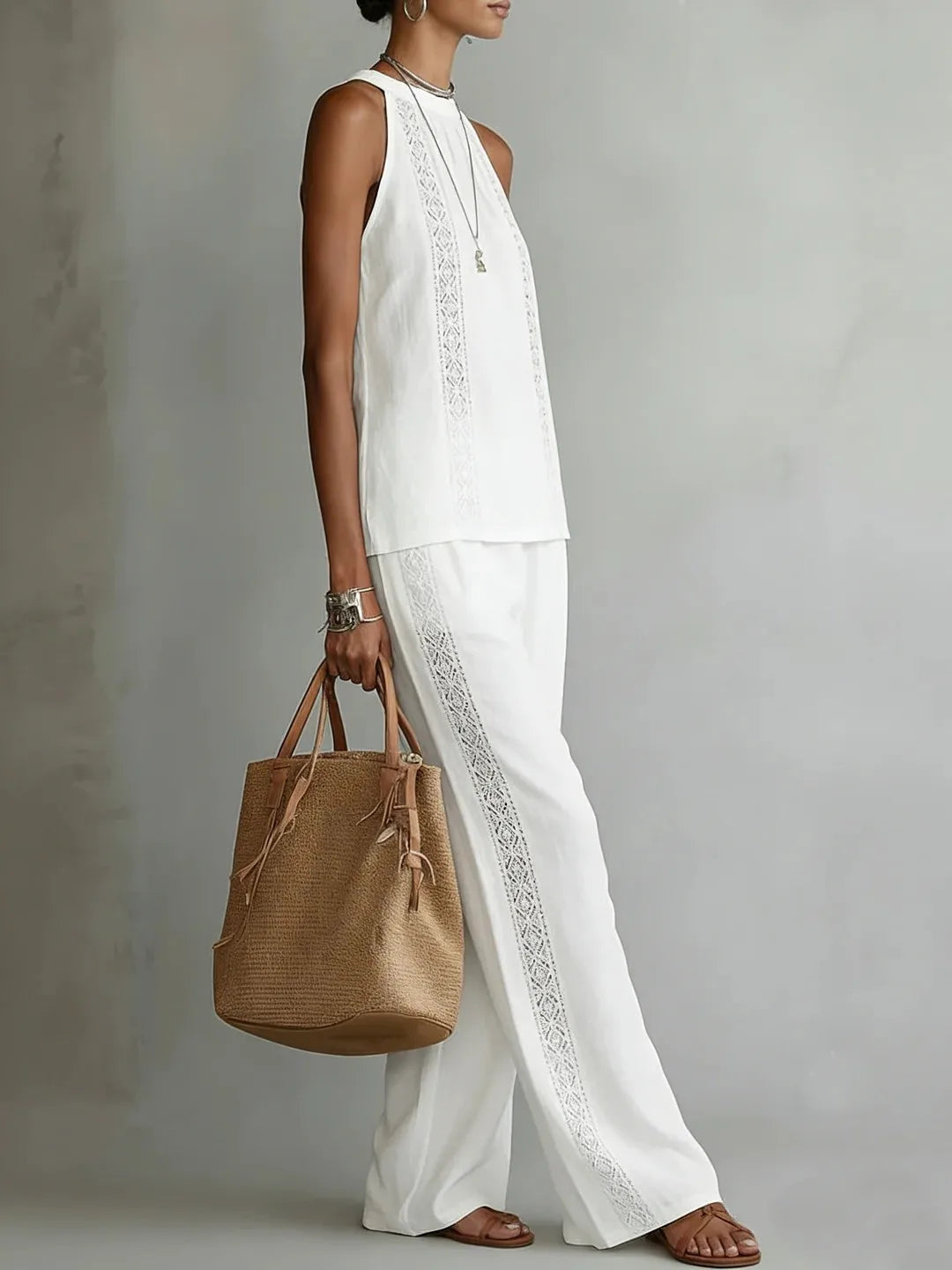 Chelsea Elegant Wide Leg Trouser Set
