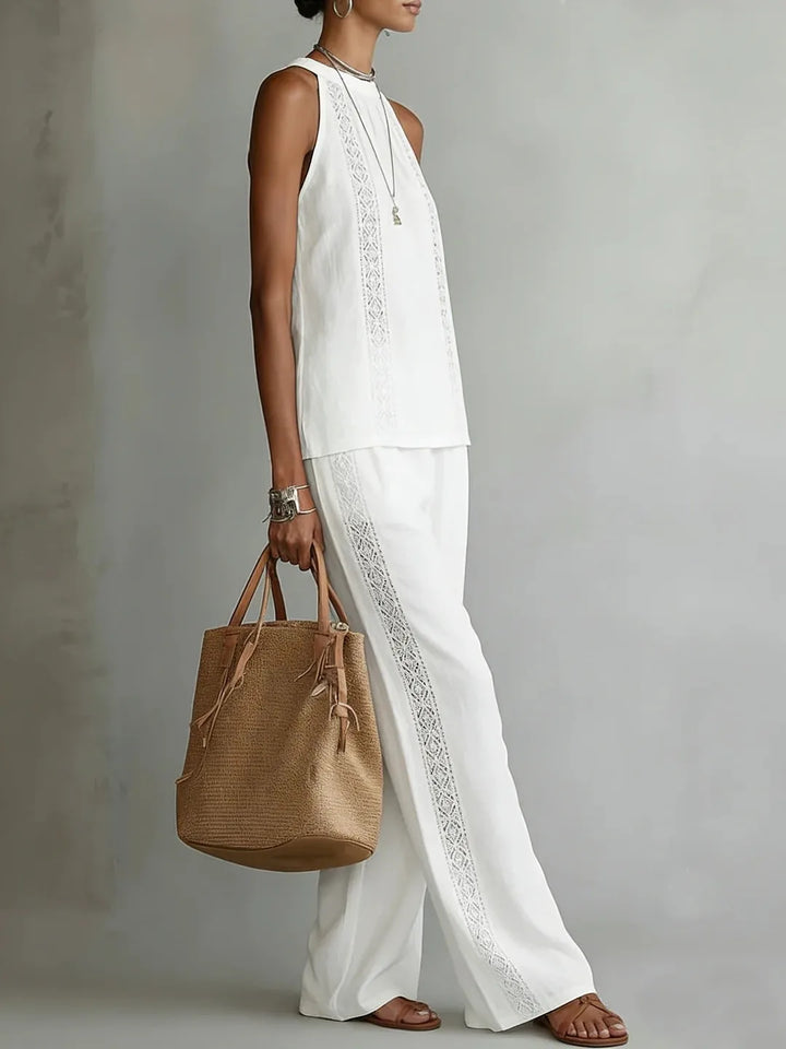 Chelsea Elegant Wide Leg Trouser Set