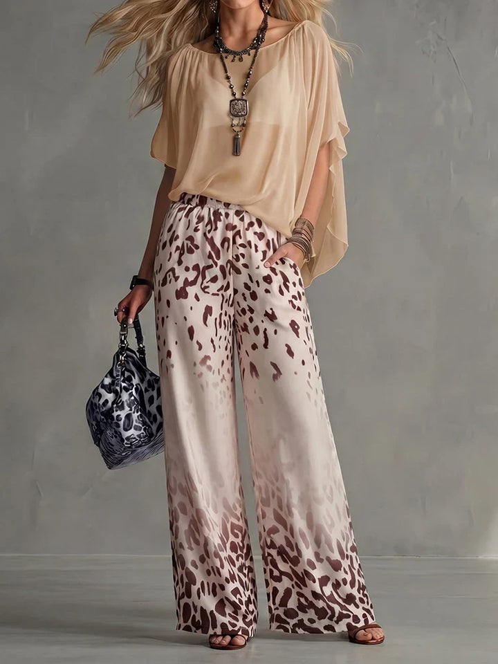 Lousie Leopard Print Two-Piece Set