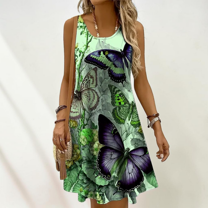 Cindy Casual Printed Mini Dress