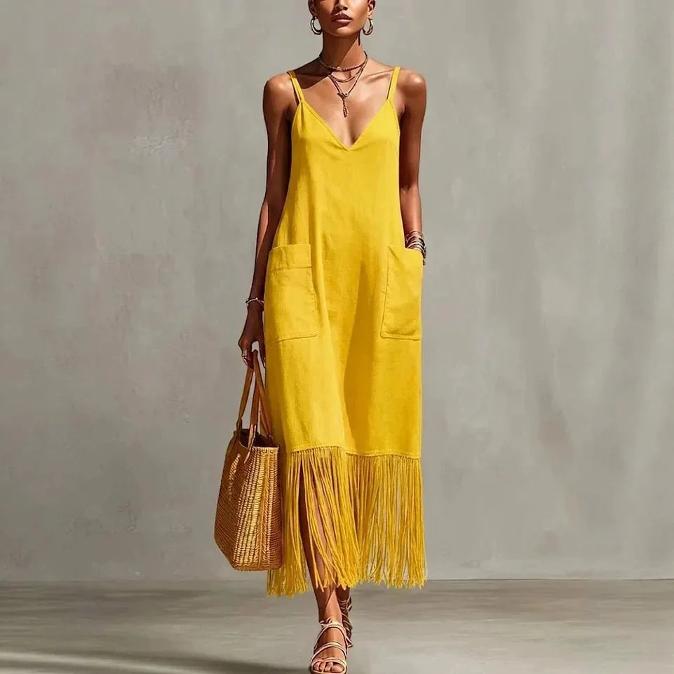 tassel midi dress Sorelia Hem V Neck – Urban Hollis Color:Burgundy Combo Details Midi length with Family Socks Amberjack The Chelsea (Chestnut)