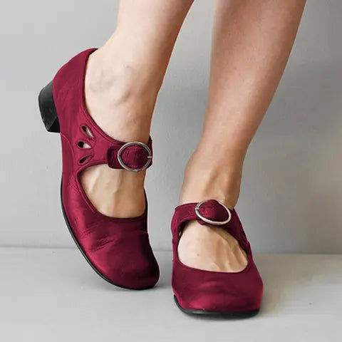 Rosalie Orthopedic Mary Jane Buckle Shoes
