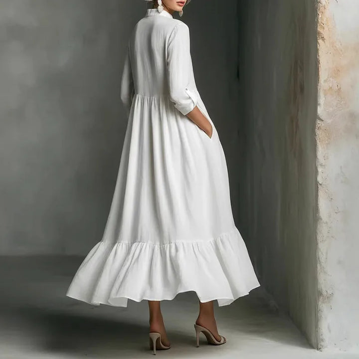 Kayla Ruffle Hem Maxi Dress