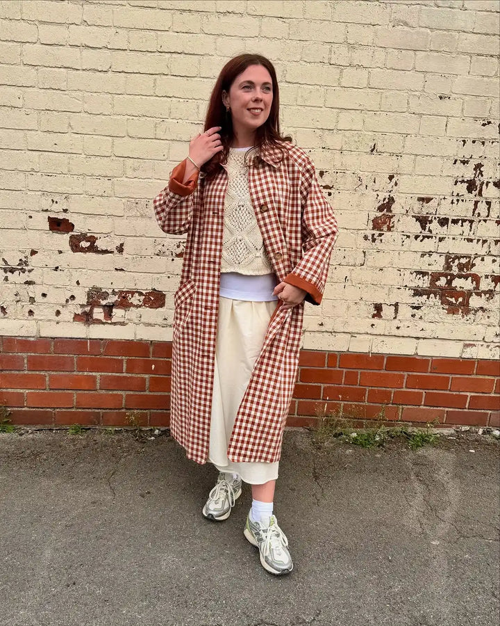 Rosamund Gingham Trench Coat