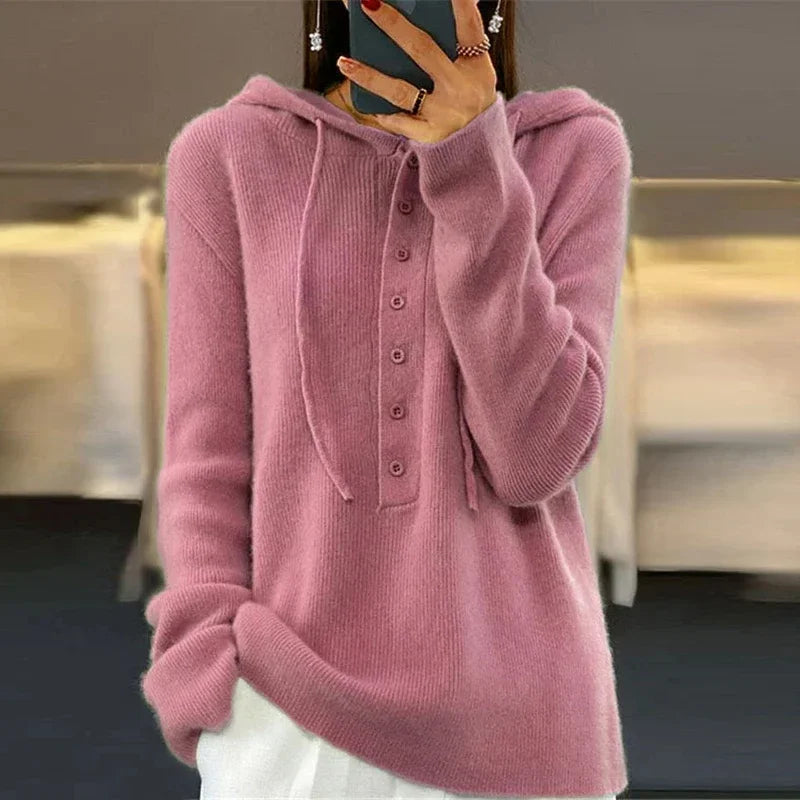 Amory Button Front Hoodie