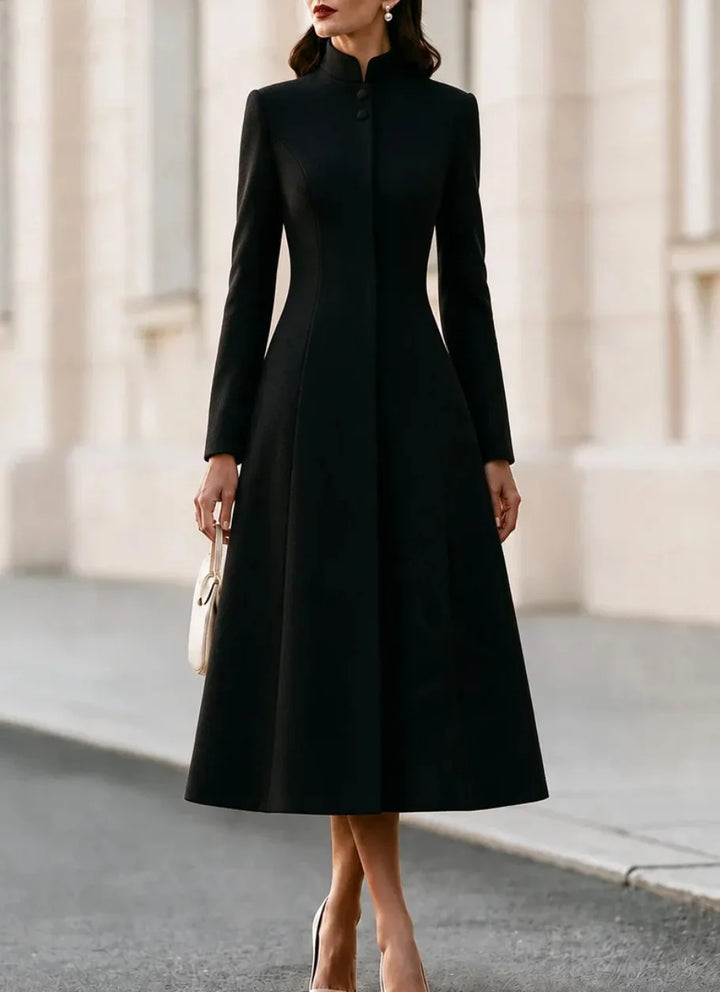Wynne Stand Collar Coat Dress