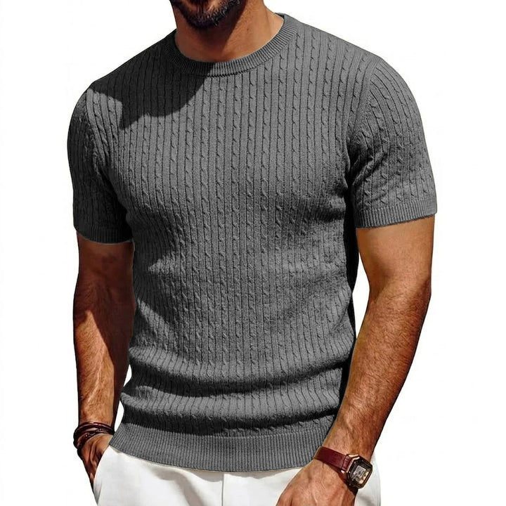 Dravin Textured Knit Crewneck Shirt