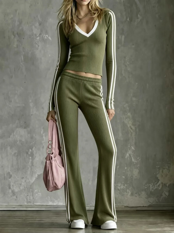 Diana Ribbed Knit Matching Set