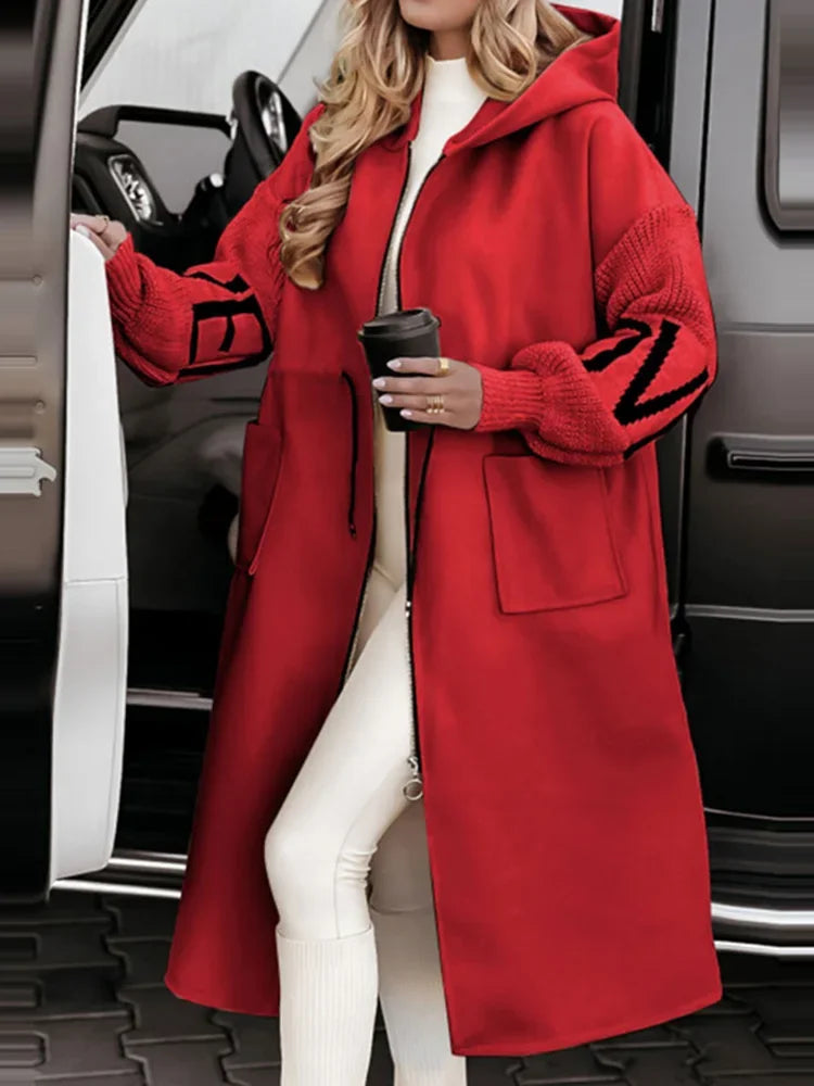 Marielle Drawstring Waist Maxi Coat
