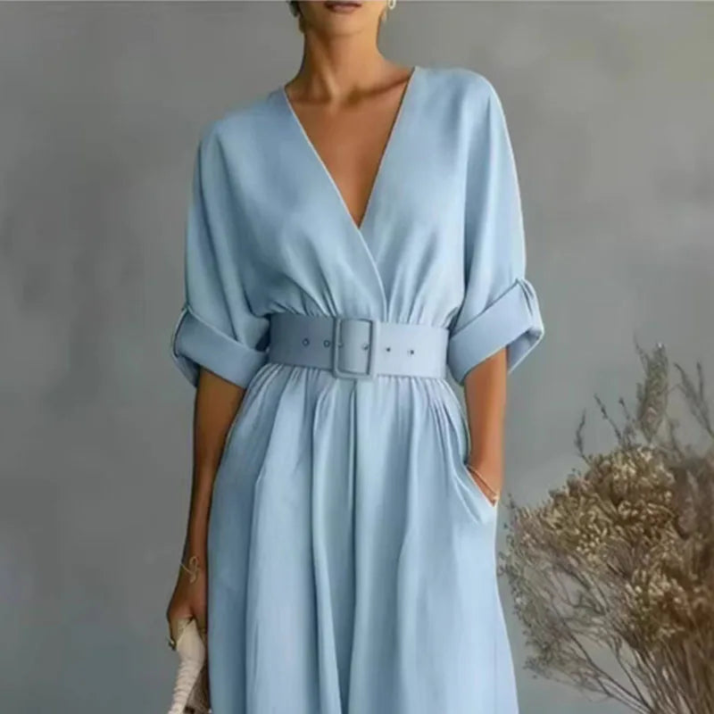 Mireille Belted Wide Leg Jumpsuit