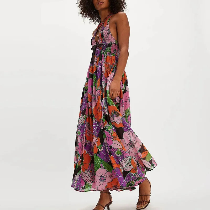 Yasmine Floral Cutout Maxi Dress