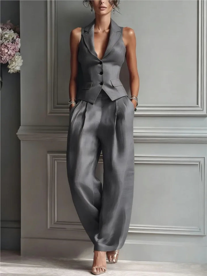 Marissa Elegant Tailored Two-Piece Set