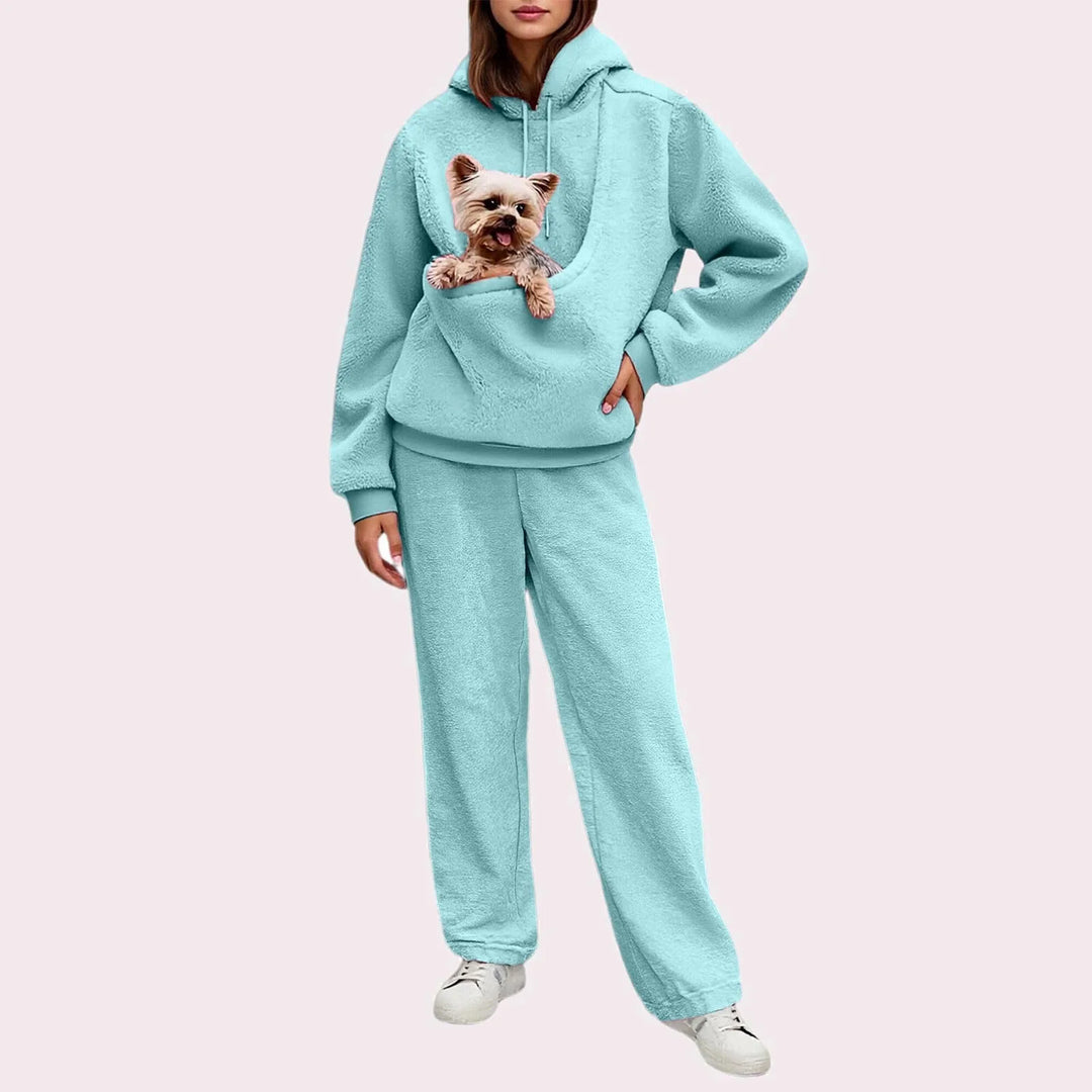Halina Pet Pocket Hoodie Set